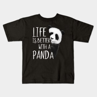 Panda Lovers Life Is Better With A Panda Bear Kids T-Shirt